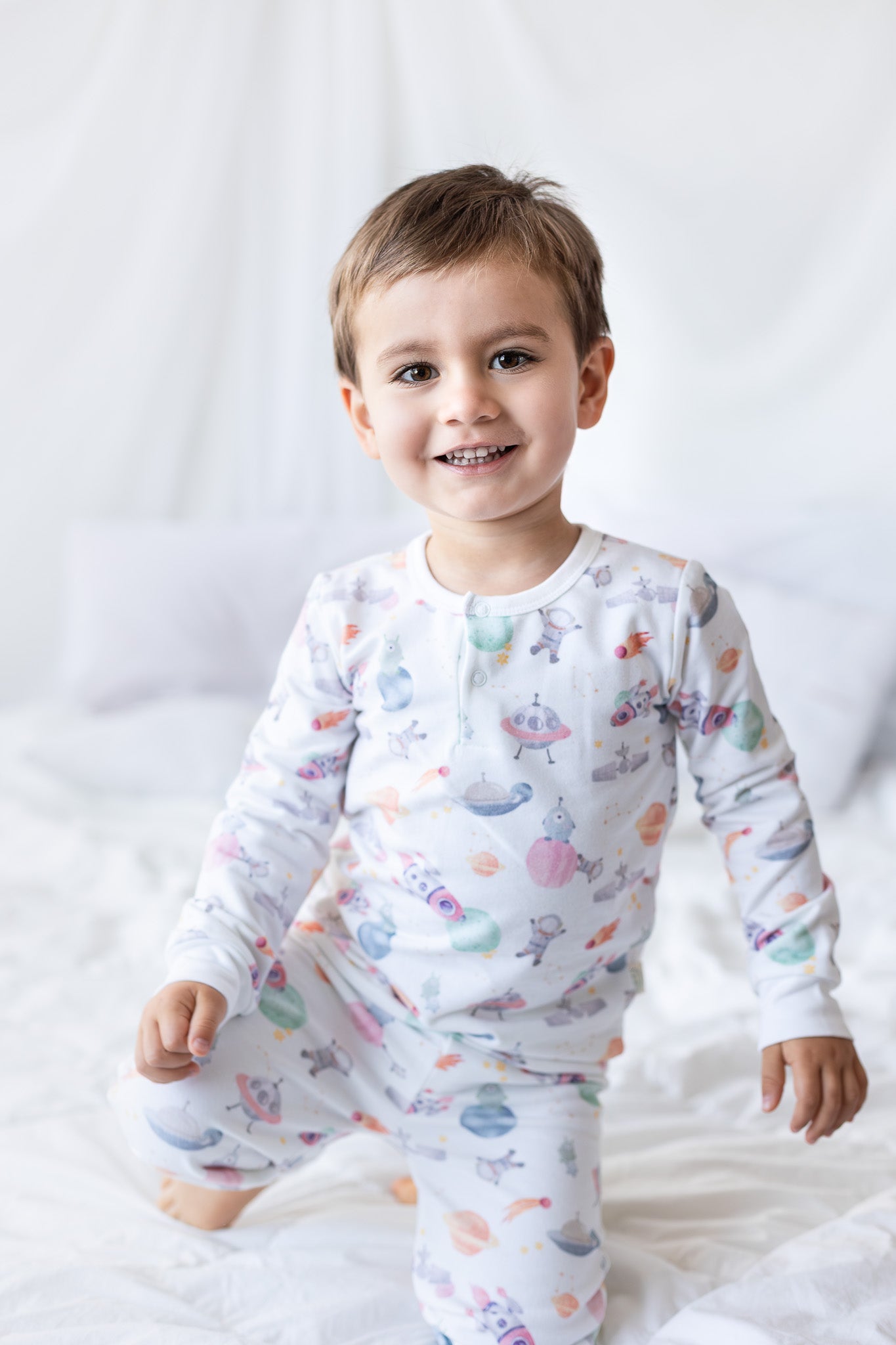 Pijama dos piezas franela Espacio
