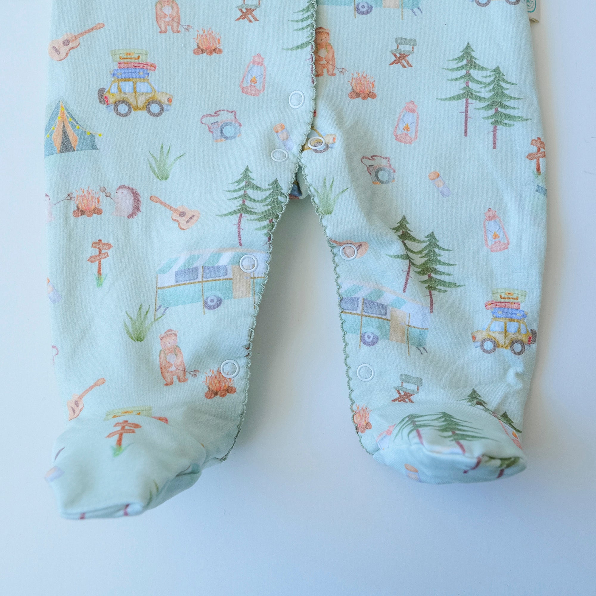 Pijama enterito broche franela Camping