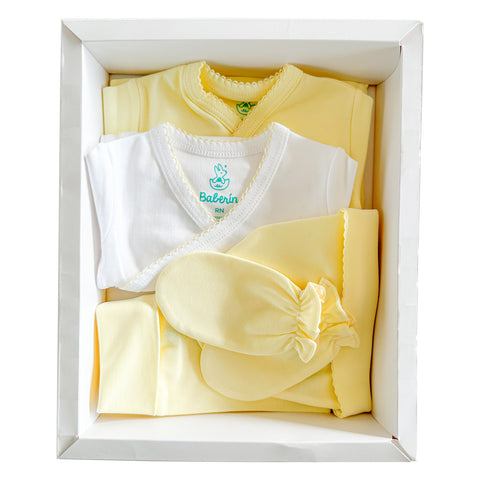 Ajuar amarillo Algodón PIMA (4 piezas)