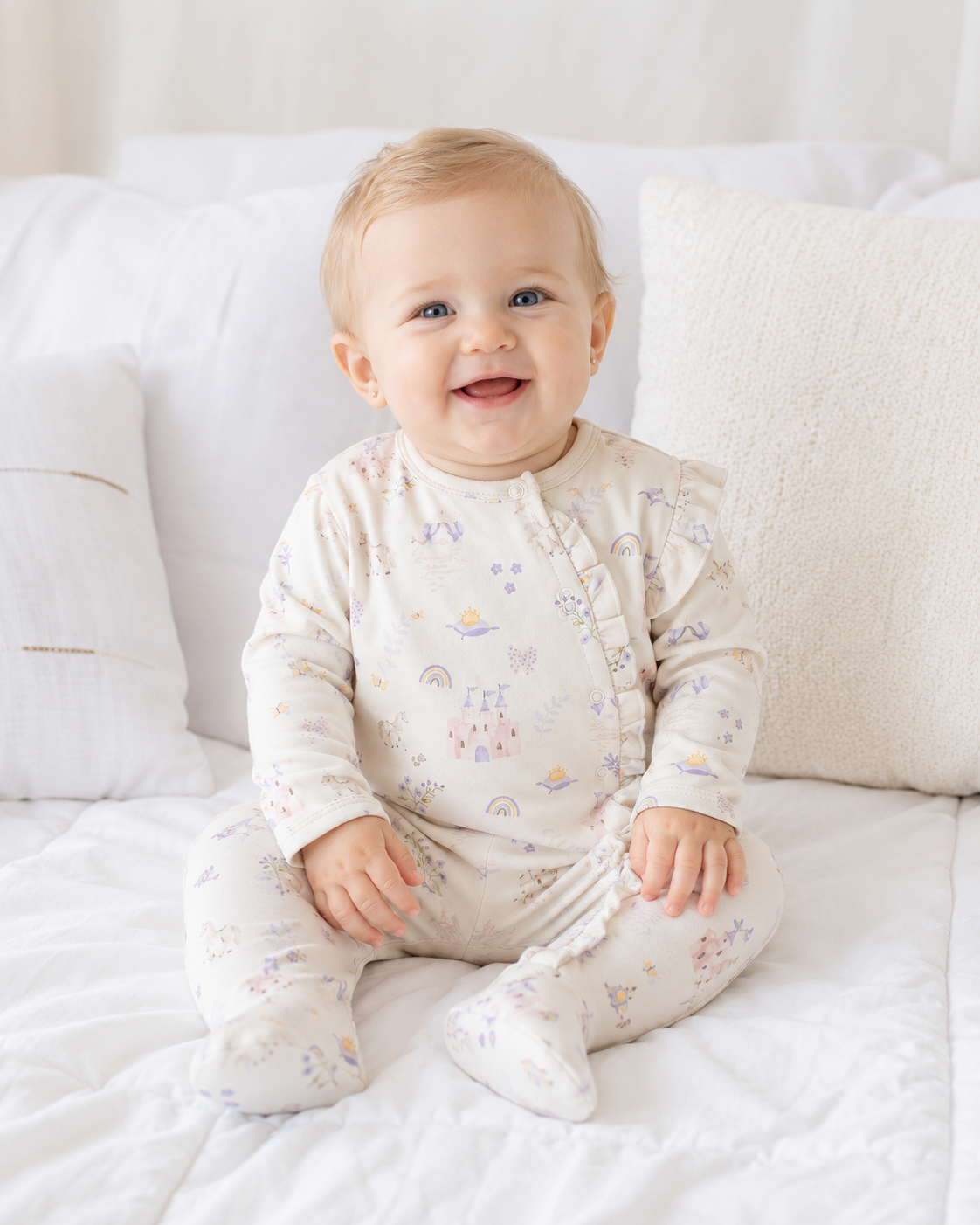 Pijama enterito broche franela Princesa