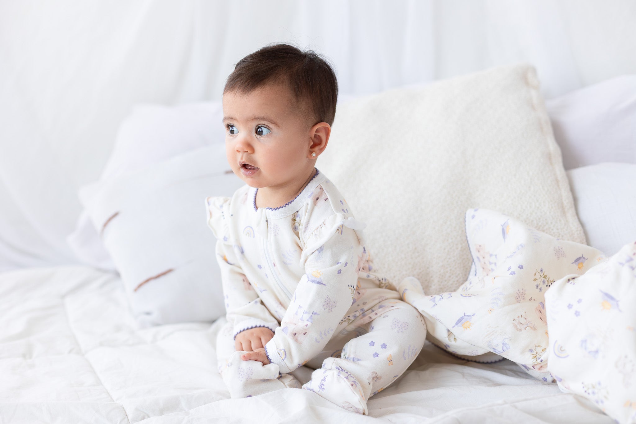 Pijama enterito cierre franela Princesa