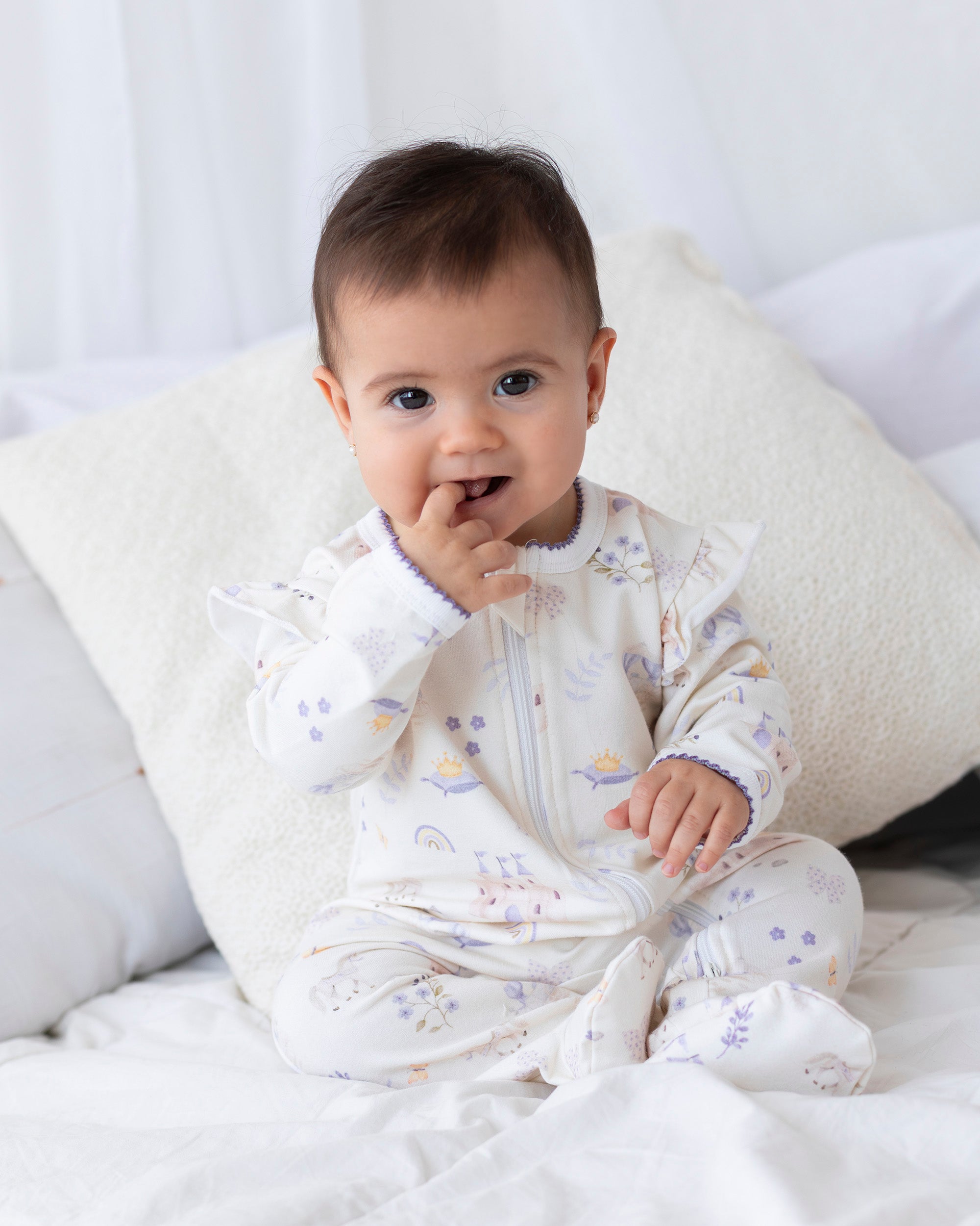 Pijama enterito cierre franela Princesa