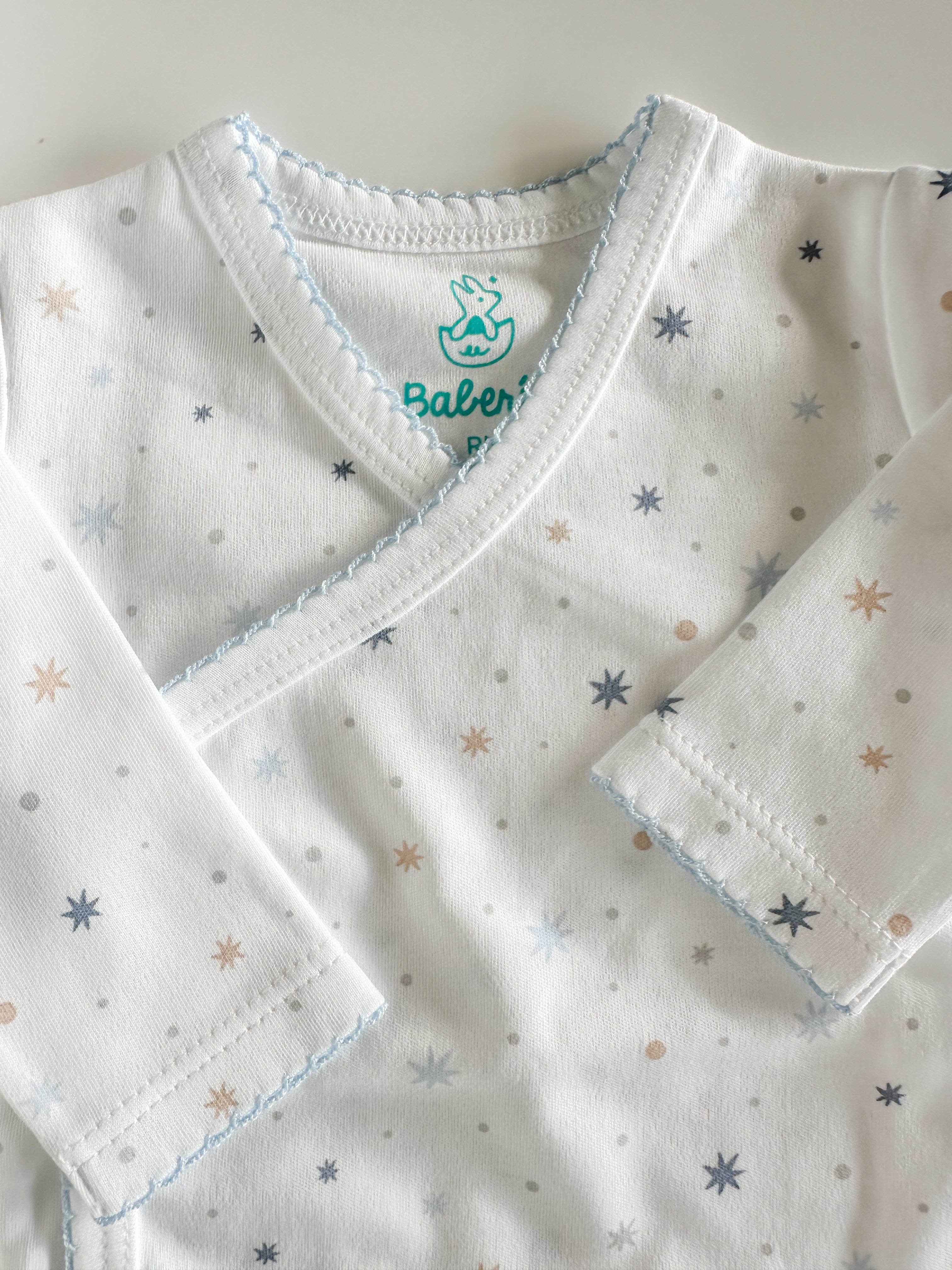 Ajuar celeste estrella 4 piezas Algodón PIMA