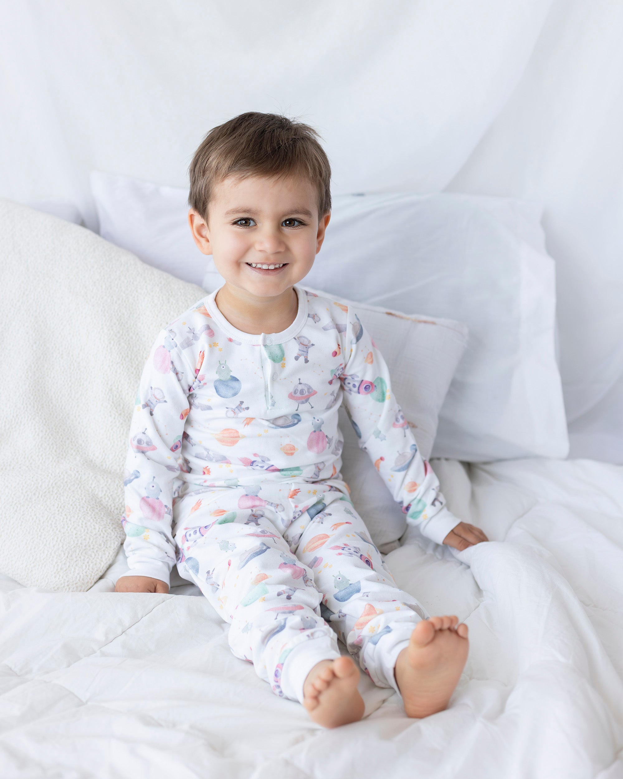 Pijama dos piezas franela Espacio