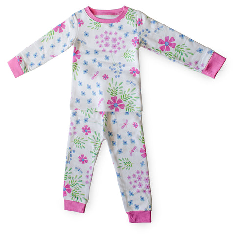 Pijama PIMA franela Flores