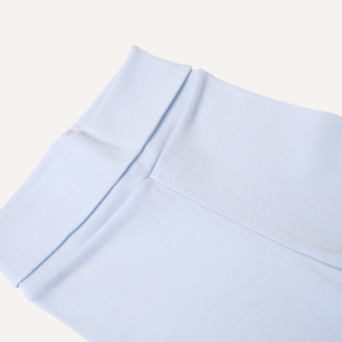 Pantalón pretina ancha celeste