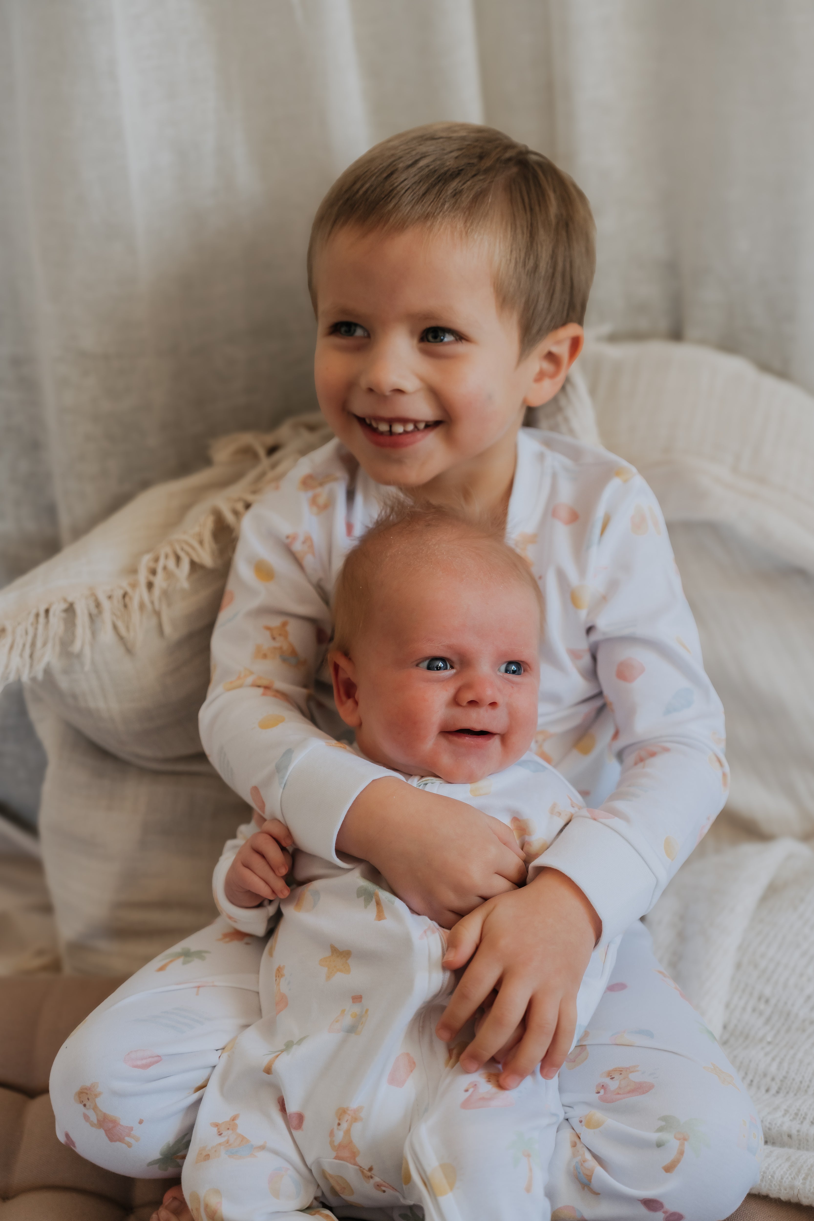 Pijama Infantil Largo Algodón Pima Playa | 2 a 8 años