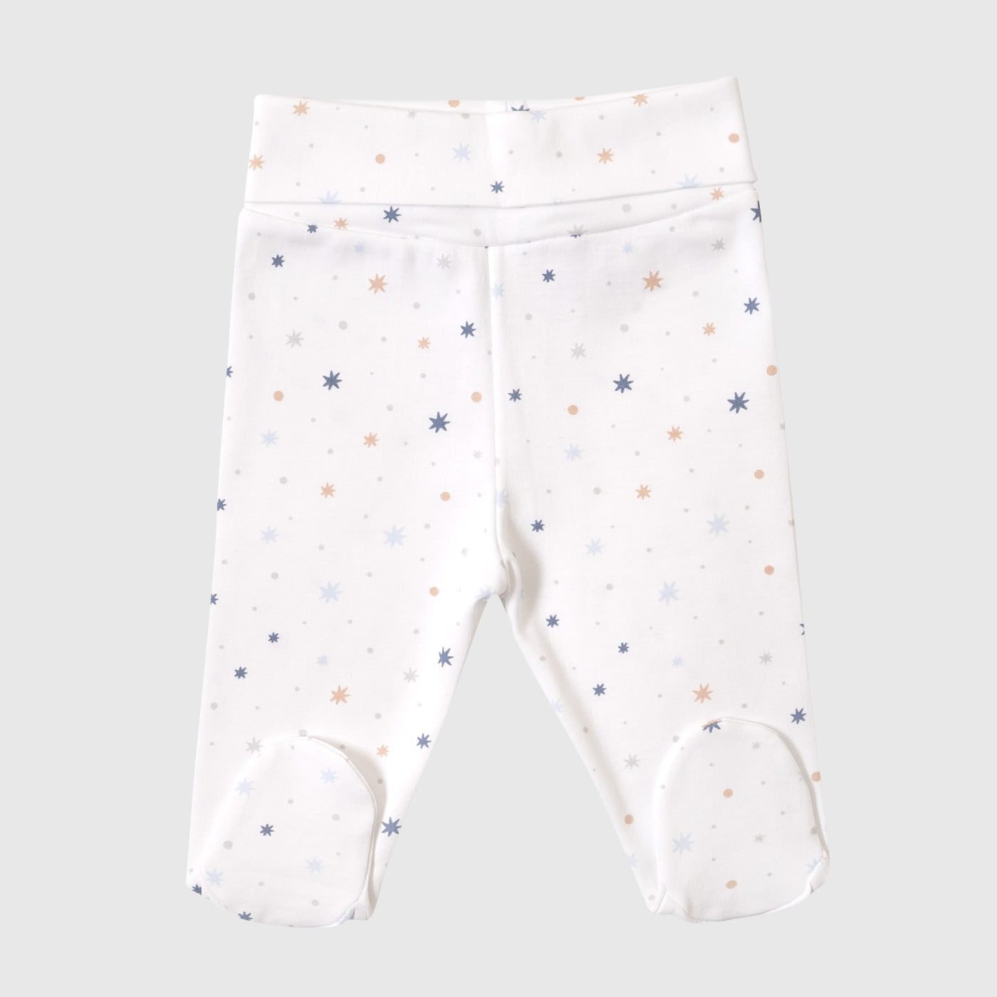 Pantalón pretina ancha estrella celeste