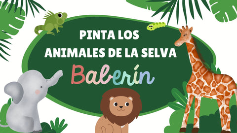 Pinta con los animales de la Selva