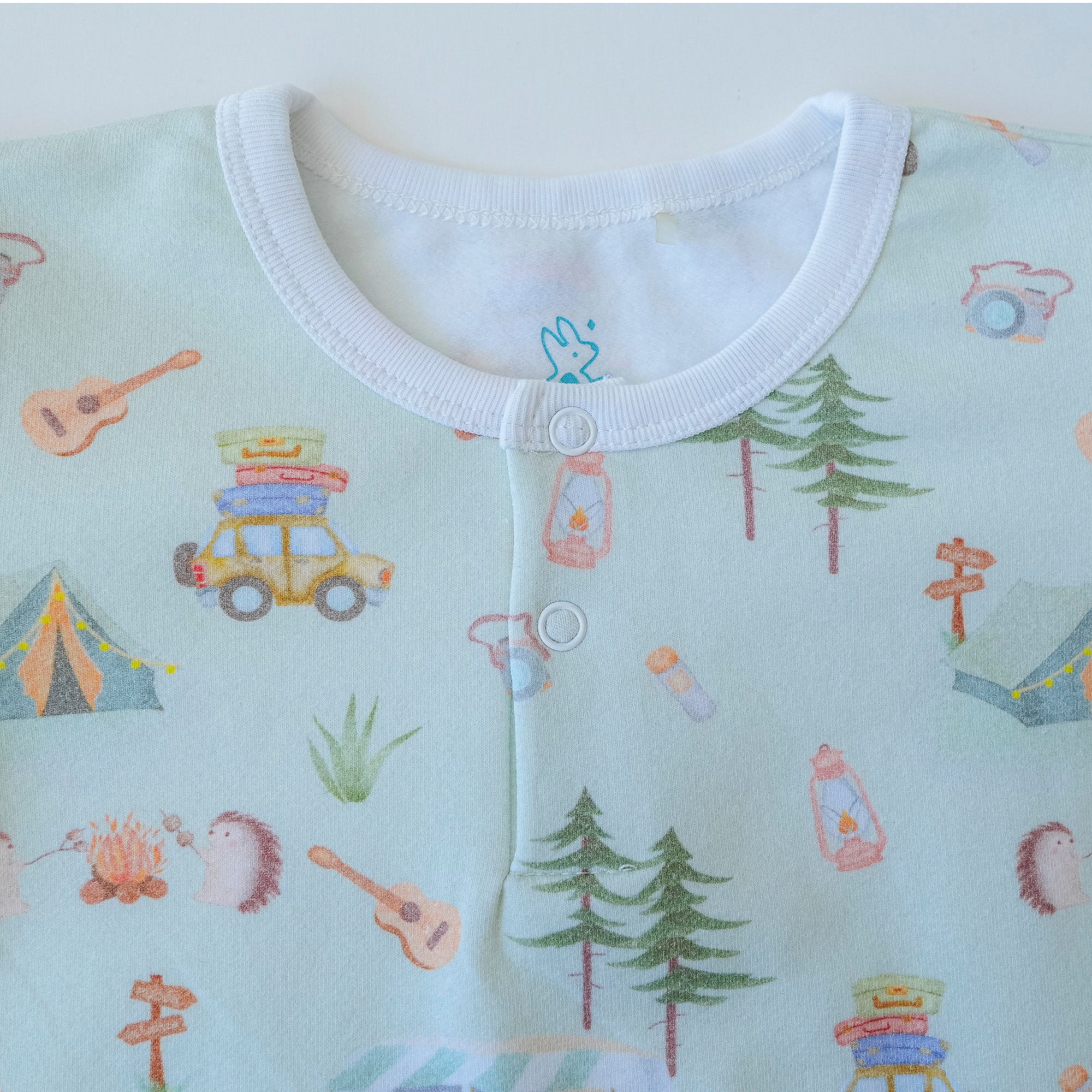 Pijama dos piezas franela Camping