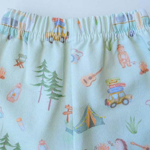 Pijama dos piezas franela Camping