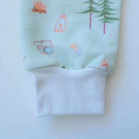 Pijama dos piezas franela Camping