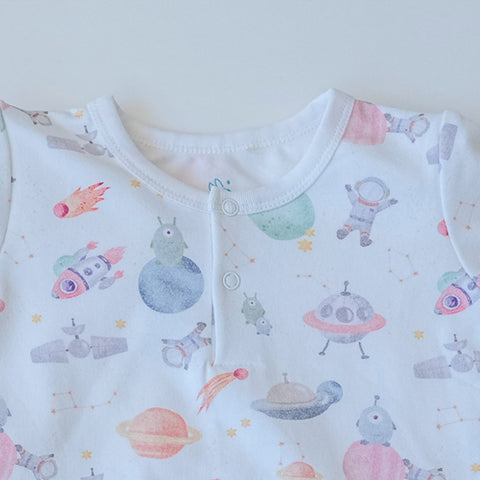 Pijama dos piezas franela Espacio