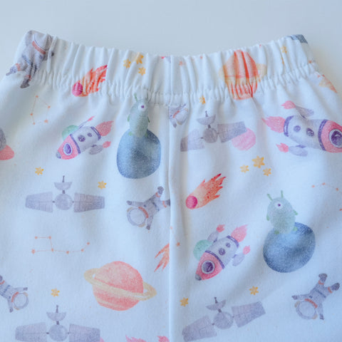 Pijama dos piezas franela Espacio