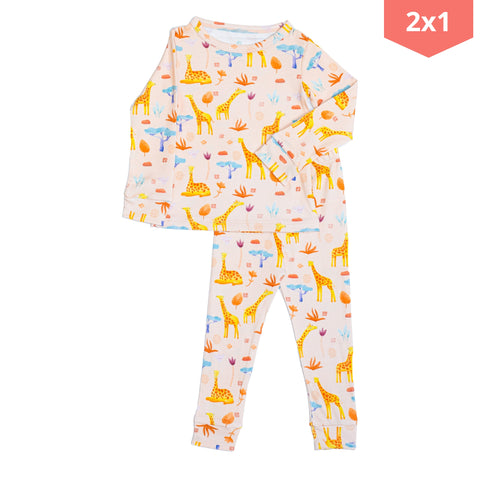 Pijama dos piezas jirafa