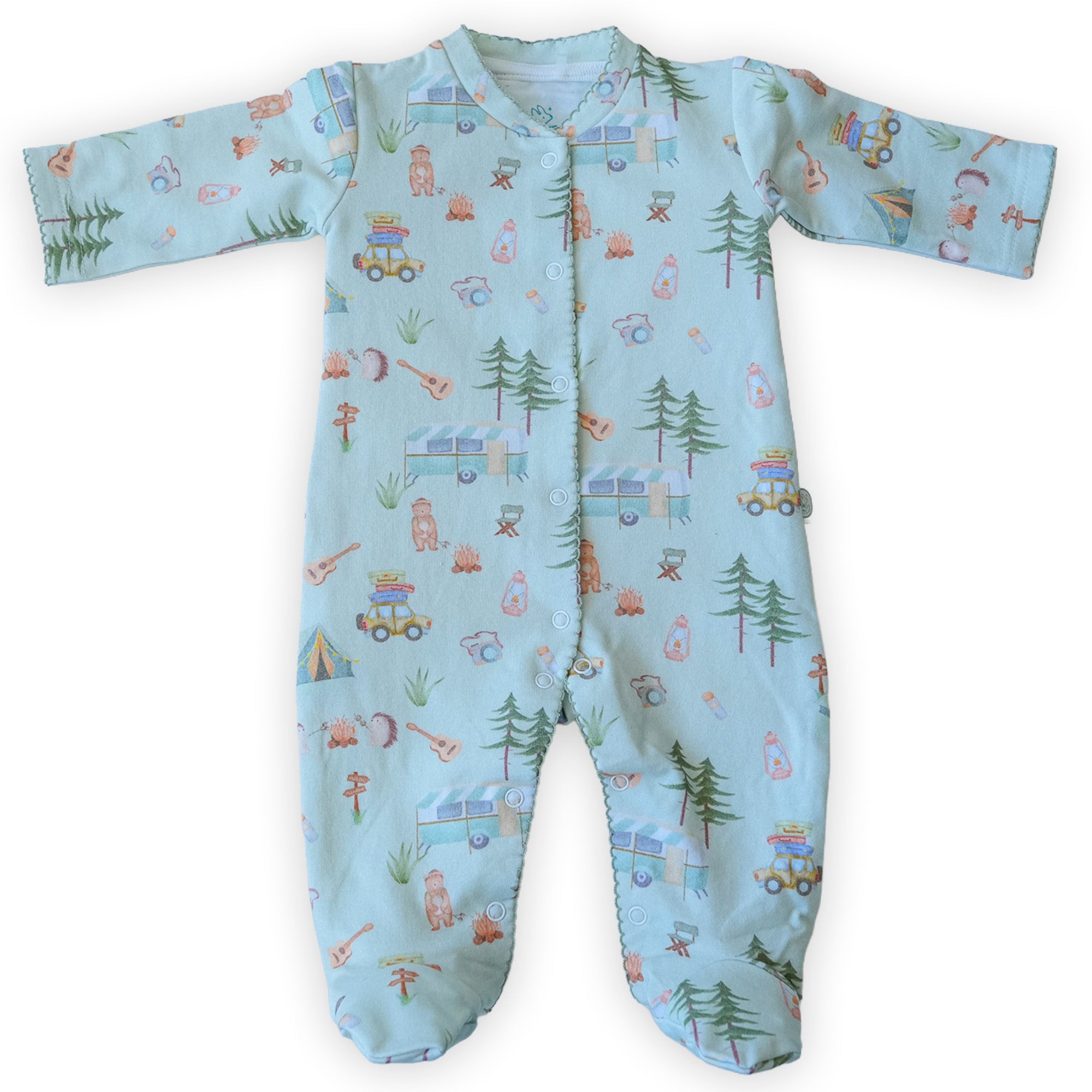 Pijama enterito broche franela Camping