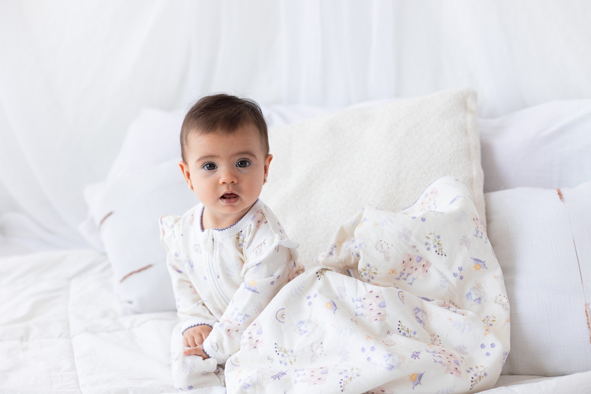 Pijama enterito cierre franela Princesa