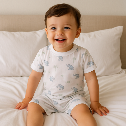 Pijama corto elefante