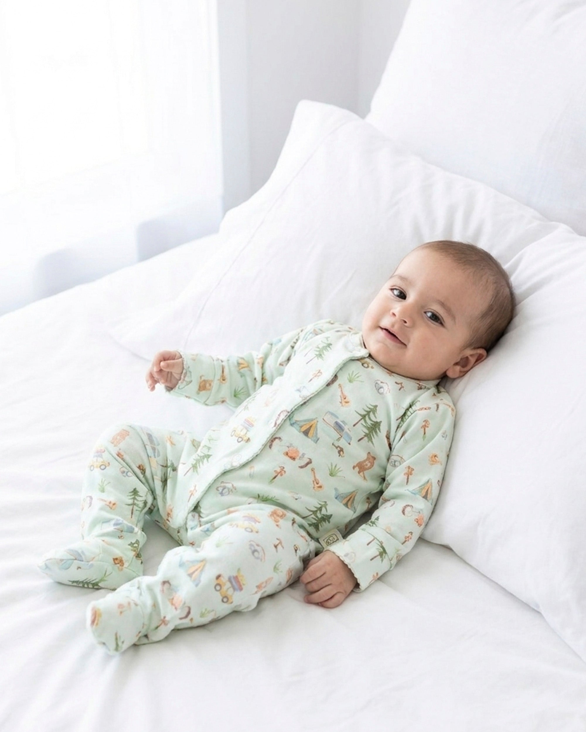Pijama enterito broche franela Camping