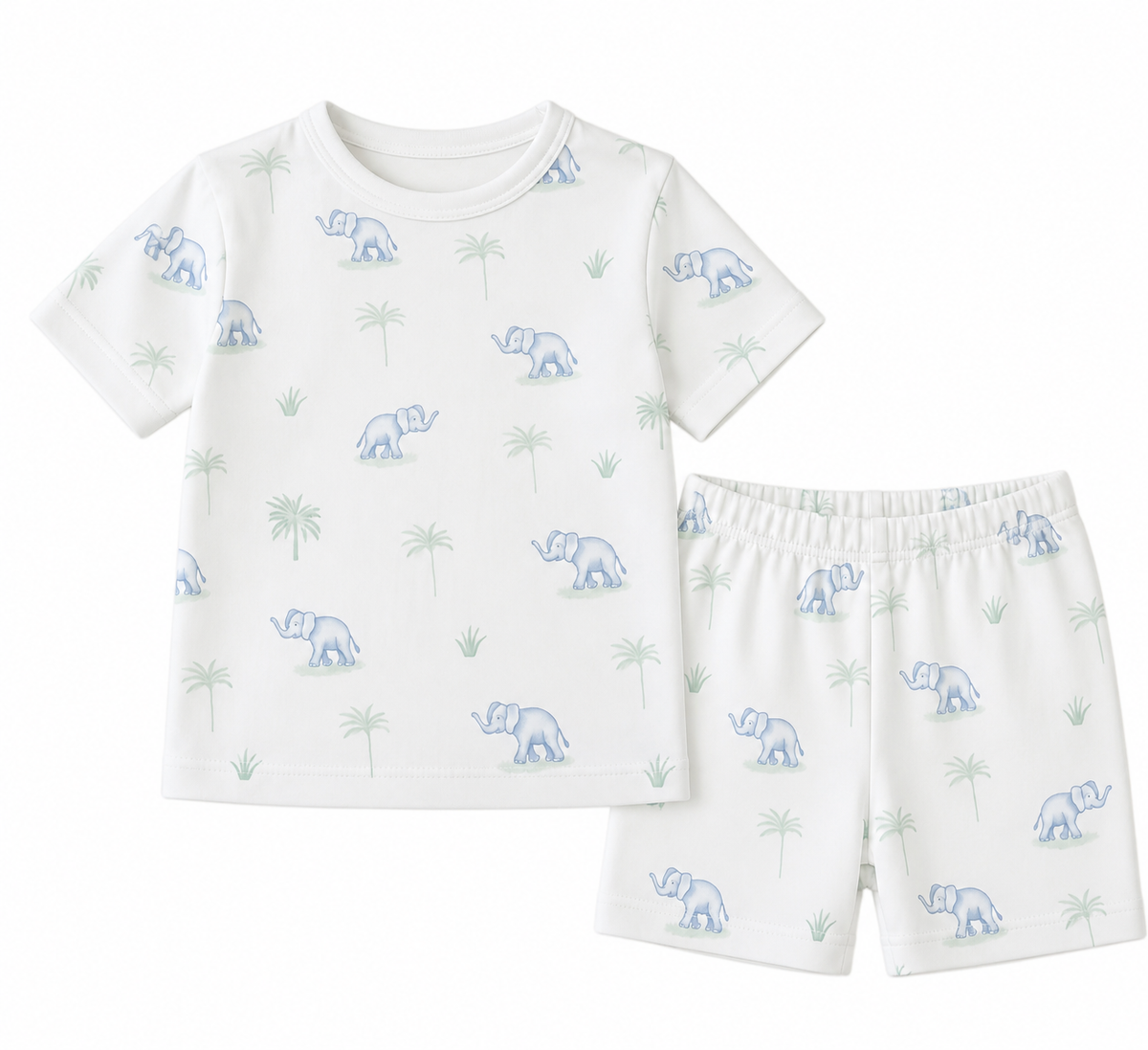 Pijama corto elefante