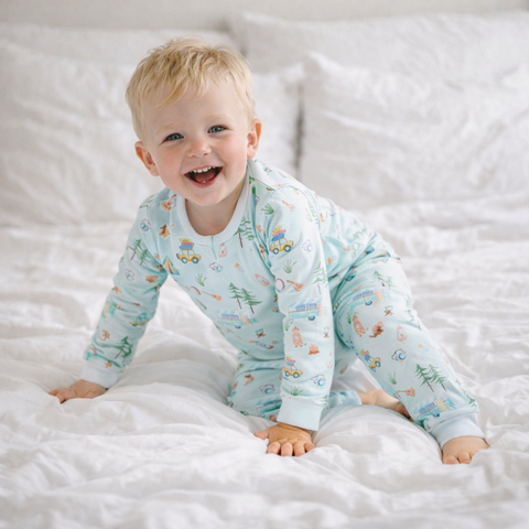 Pijama dos piezas franela Camping