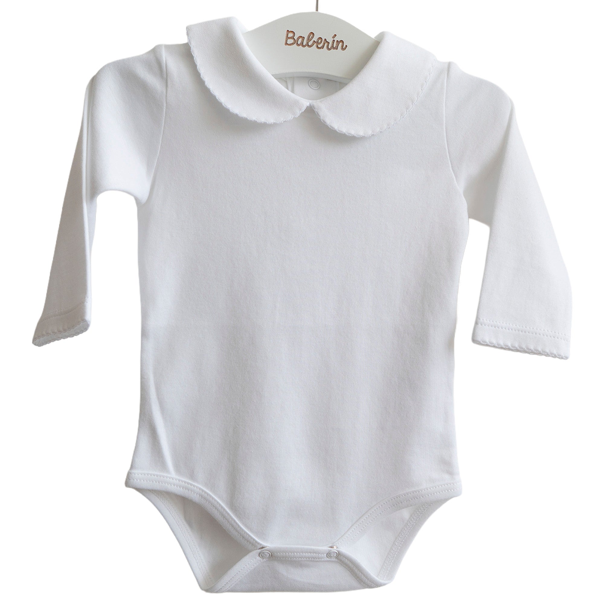 Body cuello romántico blanco