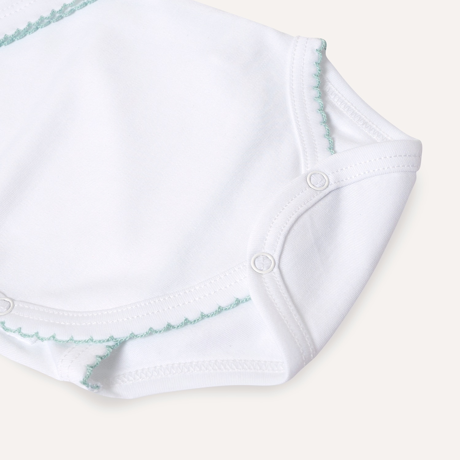 Body kimono blanco picueta menta