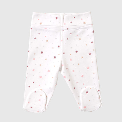 Pantalón pretina ancha estrella rosa
